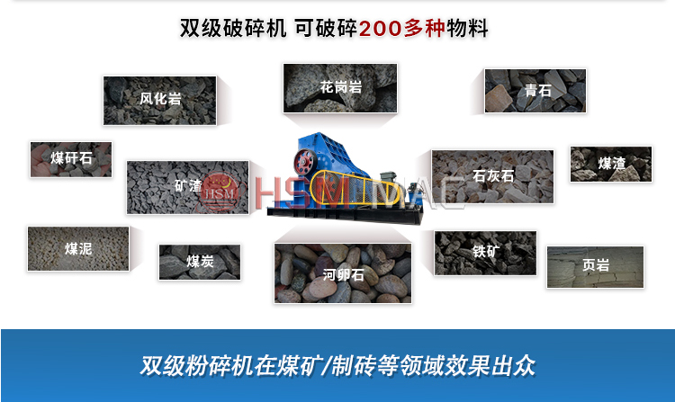 頁巖粉碎機 頁巖 泥土用雙級無篩底粉碎機干濕可破 低投資 高產量
